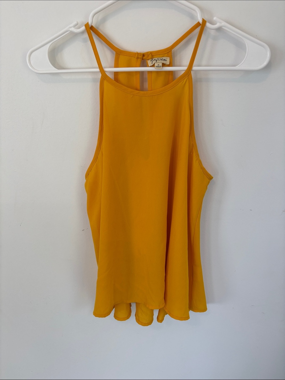 Dynamite Mustard Halter Cami